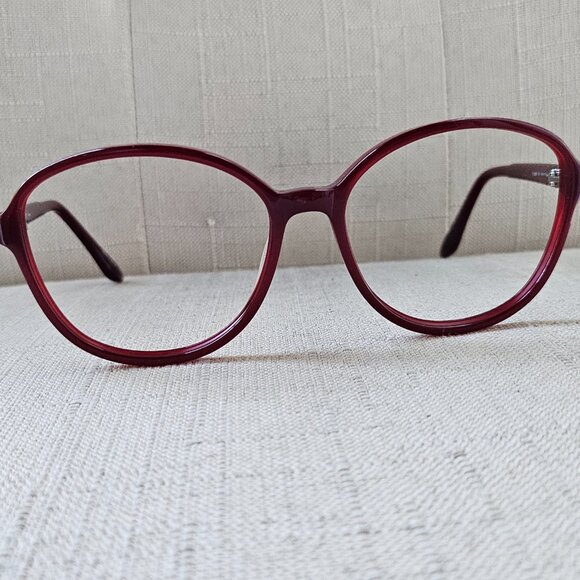 Elle Women Eyeglasses EL14917 RD Burgundy Semi Oval Frames 58-16-140 - Picture 4 of 16